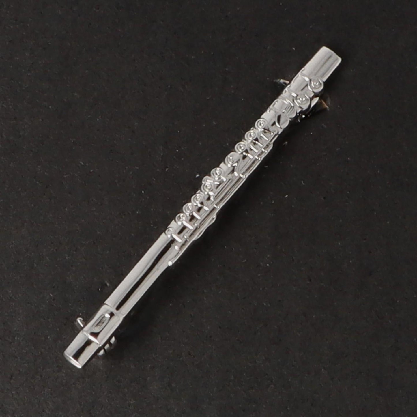 Instrument brooch, various designs, silver-plated