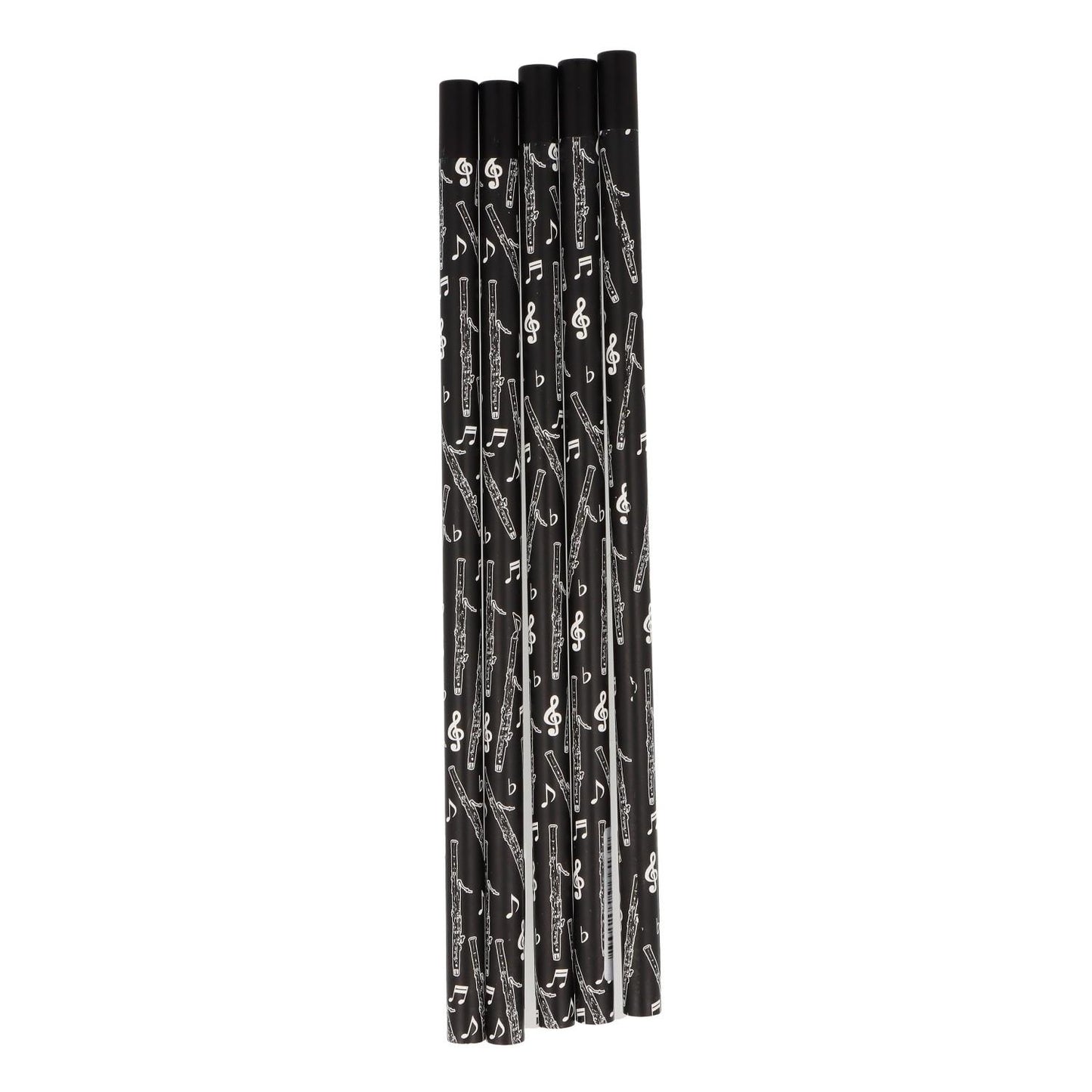 Bleistifte in schwarz mit musikalischen Motiven und magnetischem Kopf