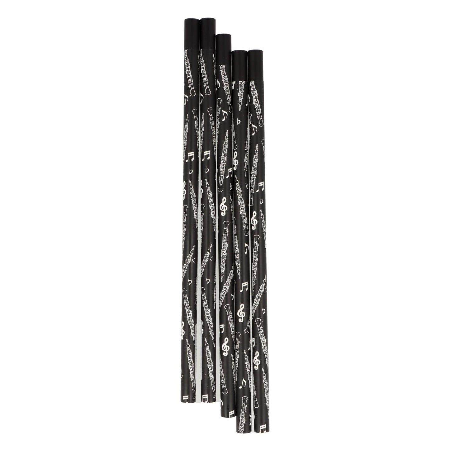 Bleistifte in schwarz mit musikalischen Motiven und magnetischem Kopf