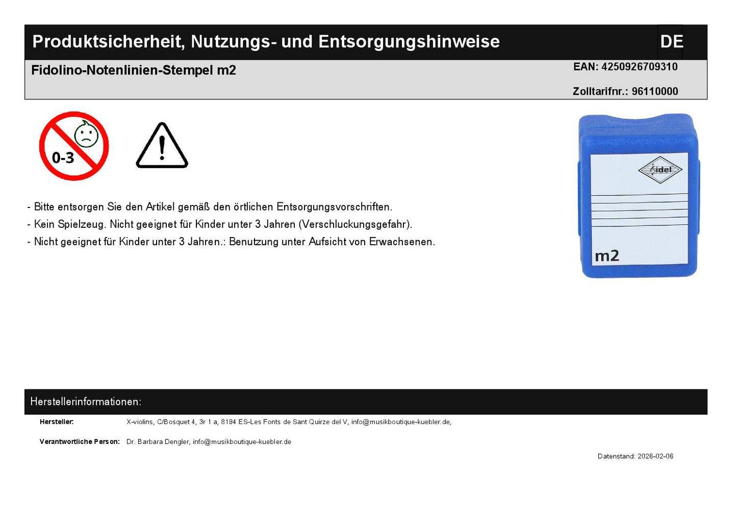 Fidolino stave stamp m2