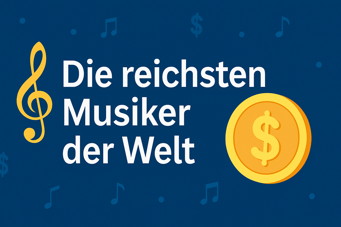 Grafik mit Text von die reichsten Musiker