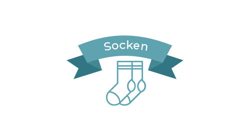 hellblaues Icon von Socken auf weißem Hintergrund
