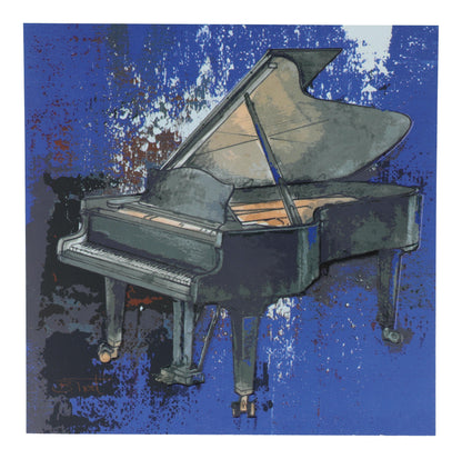 Postkarte Piano von Bernadette Trost
