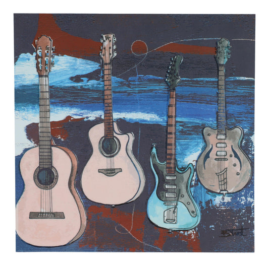 Postcard Guitars by Bernadette Trost