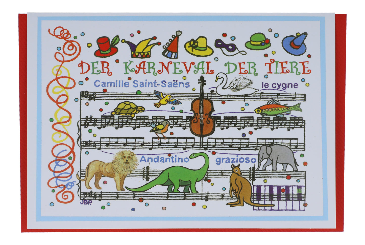 Double card, Carnival of the Animals by Camille Saint-Saëns