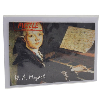 Postcard Puzzle WA Mozart at the Piano