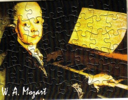 Postcard Puzzle WA Mozart at the Piano