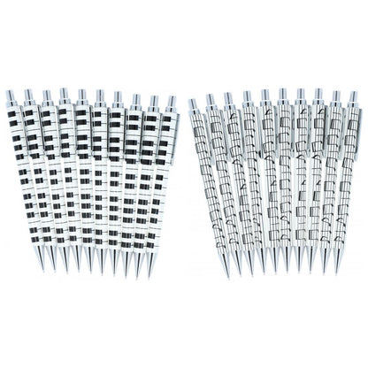 keyboard or staff mechanical pencils made of metal