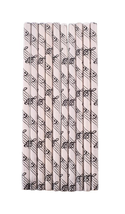 Sechseck-Bleistifte Notenlinie-Design