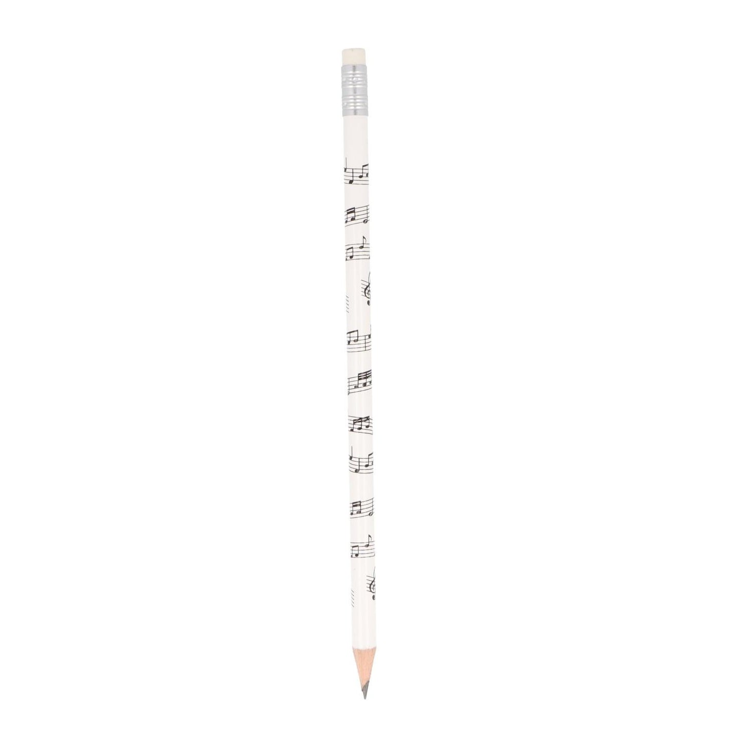 Staff pencils with eraser in white or black