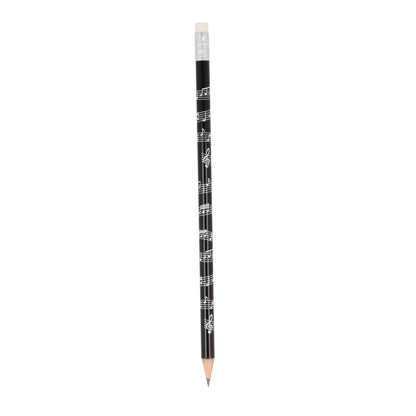 Staff pencils with eraser in white or black