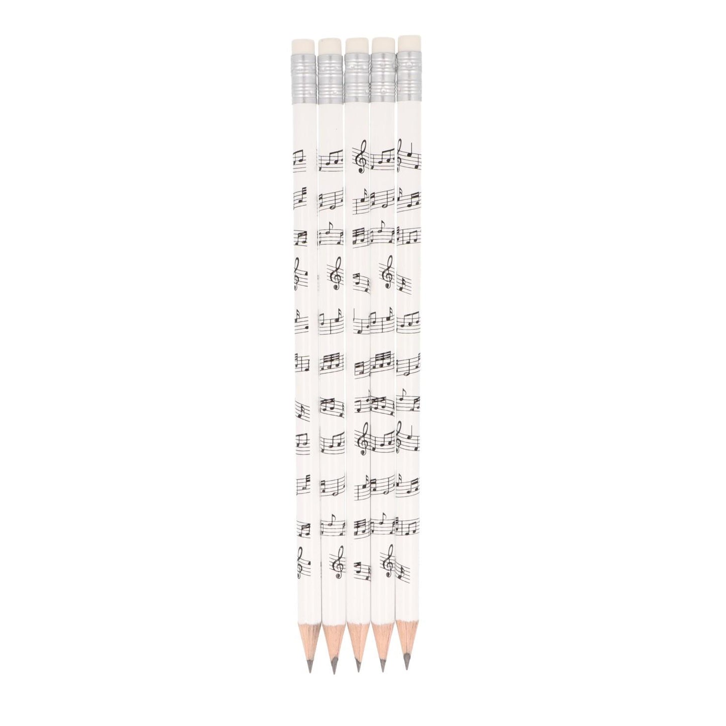 Staff pencils with eraser in white or black