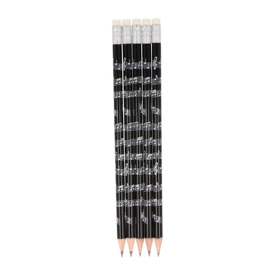 Staff pencils with eraser in white or black