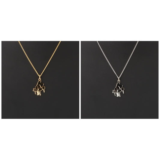 Piano pendant with chain, silver-plated or gold-plated, grand piano