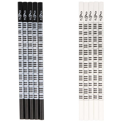 Pack of 5 keyboard pencils, keyboard and clef