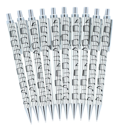 Tastatur- oder Notenlinien-Druckbleistifte aus Metall