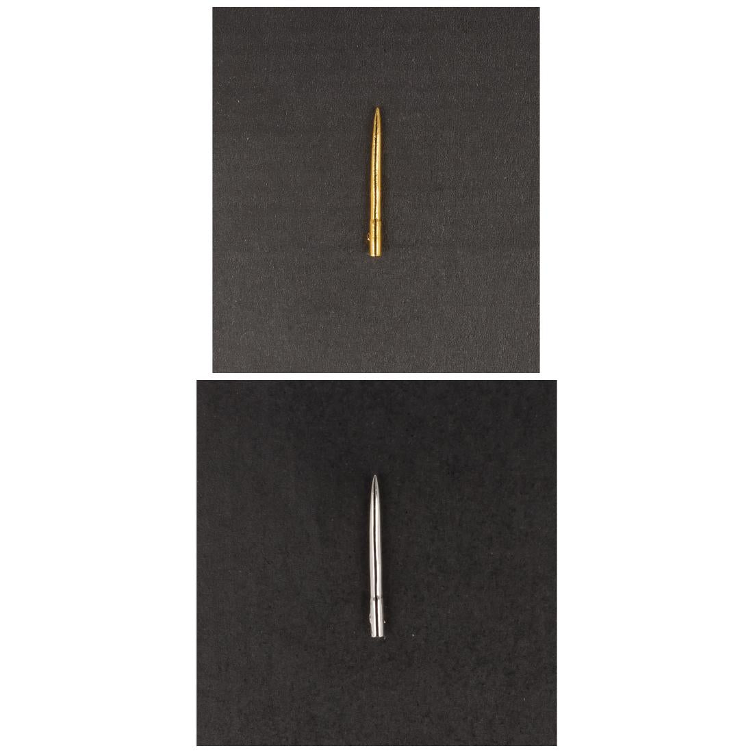 Conductor's baton pin, silver-plated or gold-plated, baton