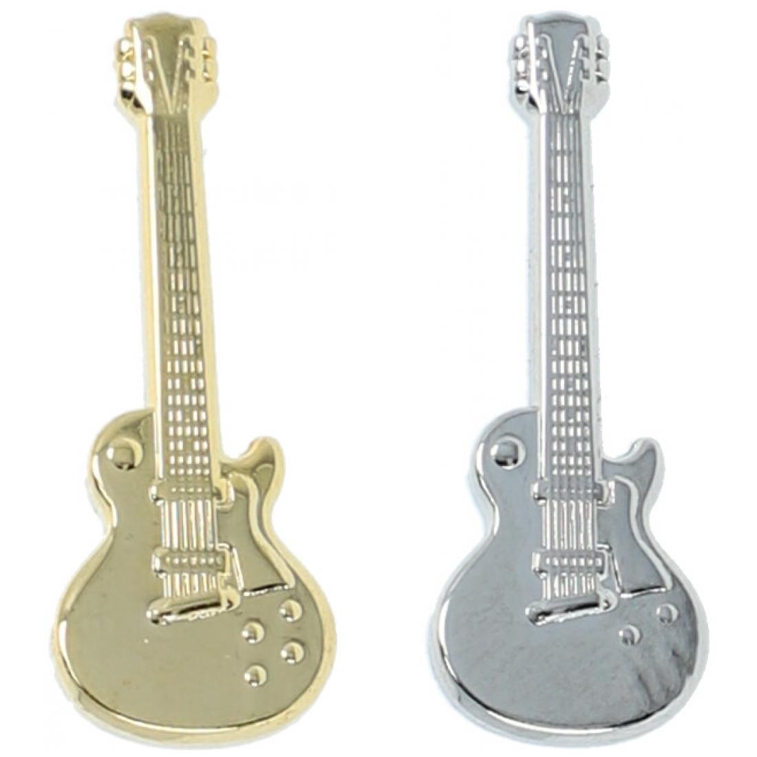 Les Paul pin, guitar, electric guitar, silver-plated or gold-plated