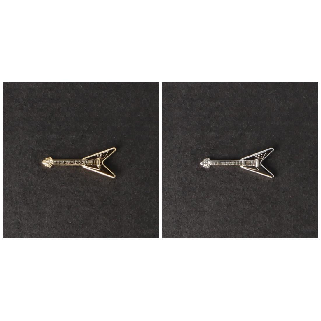 Flying V-Pin, Gitarre, E-Gitarre, versilbert oder vergoldet
