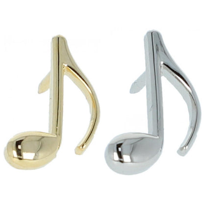 Eighth note pin, silver-plated or gold-plated