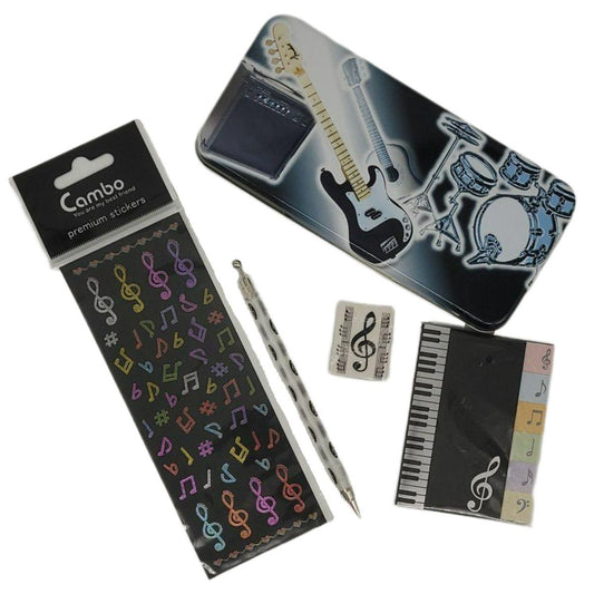 Pen Box Writing Set Treble Clef and Instruments