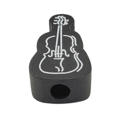 Violin Eraser in black - pack of 5