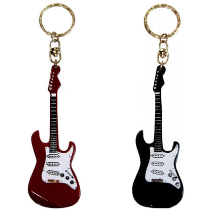 Fender keychain, electric guitar, red or black, approx. 7 cm