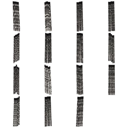 Pencils in black with musical motifs and magnetic head