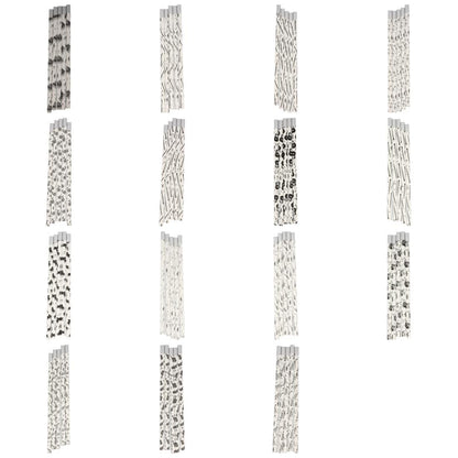 Pencils in white with musical motifs and magnetic head