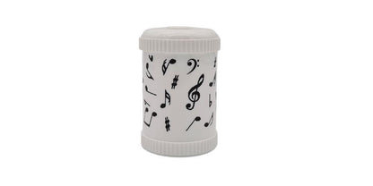 Pencil Sharpener Round Tin White Note Mix