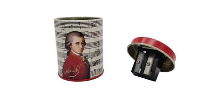 Composer Double Pencil Sharpener Round Box Mozart