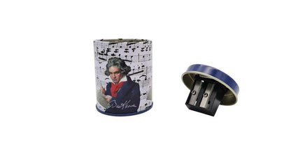 Composer Double Pencil Sharpener Round Box Beethoven