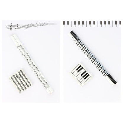 Schreibset mit Notizblock A5, Bleistiften und Radiergummi