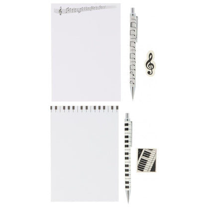 Schreibset mit Notizblock A6, Druckbleistift und Radiergummi