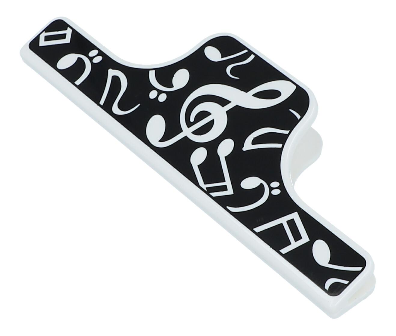 Jumbo clip with notes and treble clef