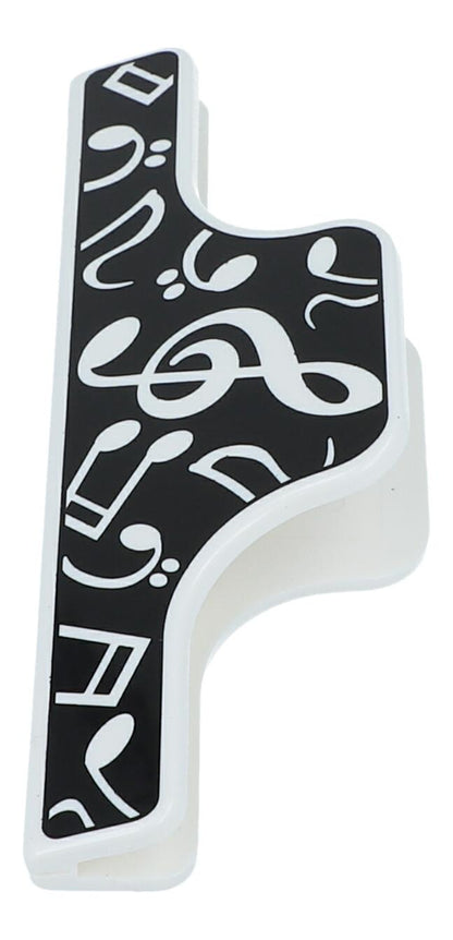 Jumbo clip with notes and treble clef