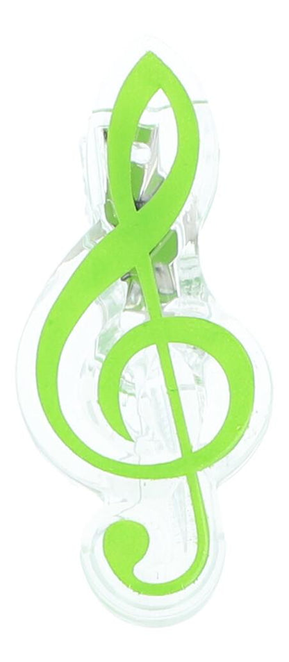 treble clef clamps, colorful