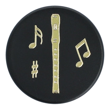 Magnete mit goldenen Instrumenten und Noten (einzeln)