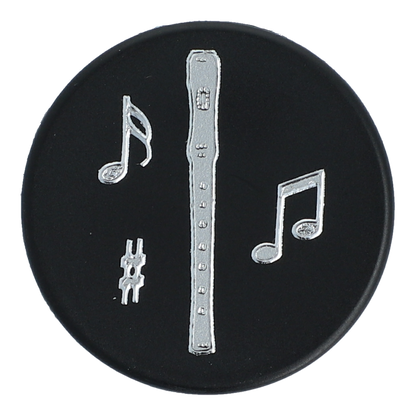 Magnets with silver instruments and notes (single)
