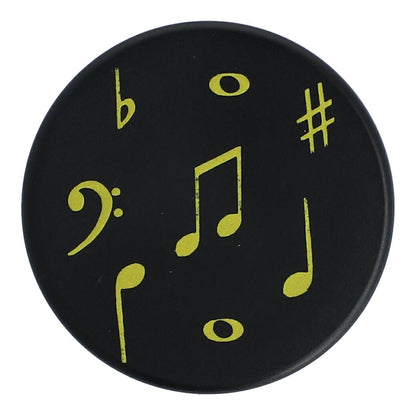 Magnete mit goldenen Instrumenten und Noten (einzeln)