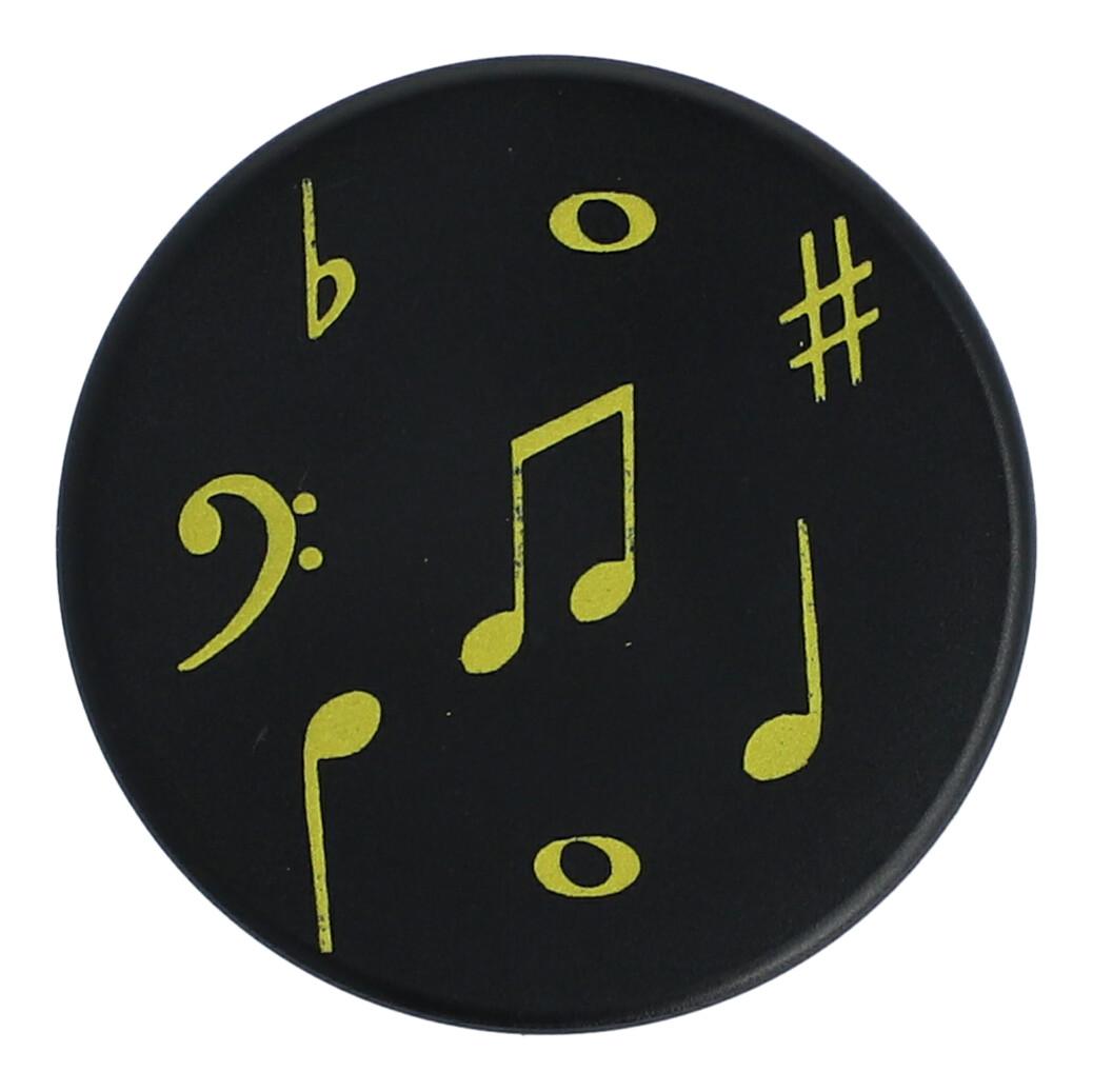 Magnete mit goldenen Instrumenten und Noten (einzeln)
