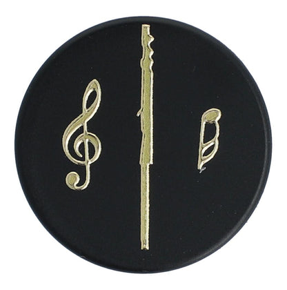 Magnete mit goldenen Instrumenten und Noten (einzeln)
