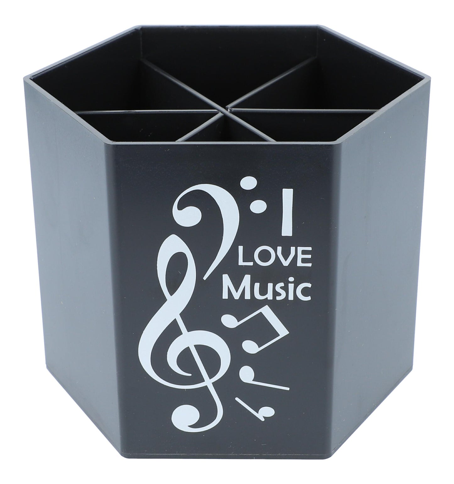 Pencil holder treble clef and notes