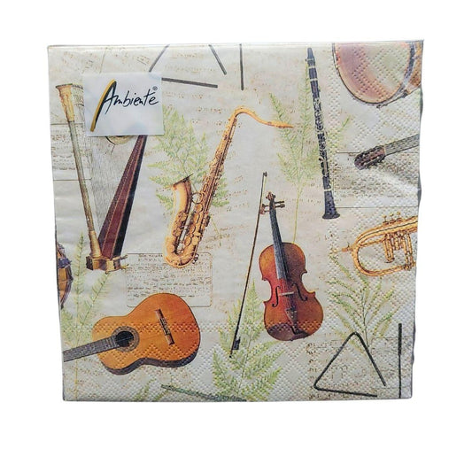 Napkins "Music" with instruments