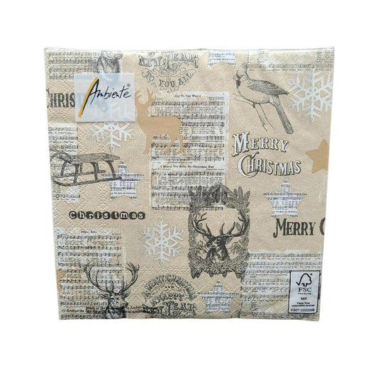 Servietten "Joy to the World"