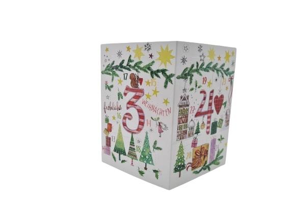Doppelkarte Adventskalender musikalische Weihnachten