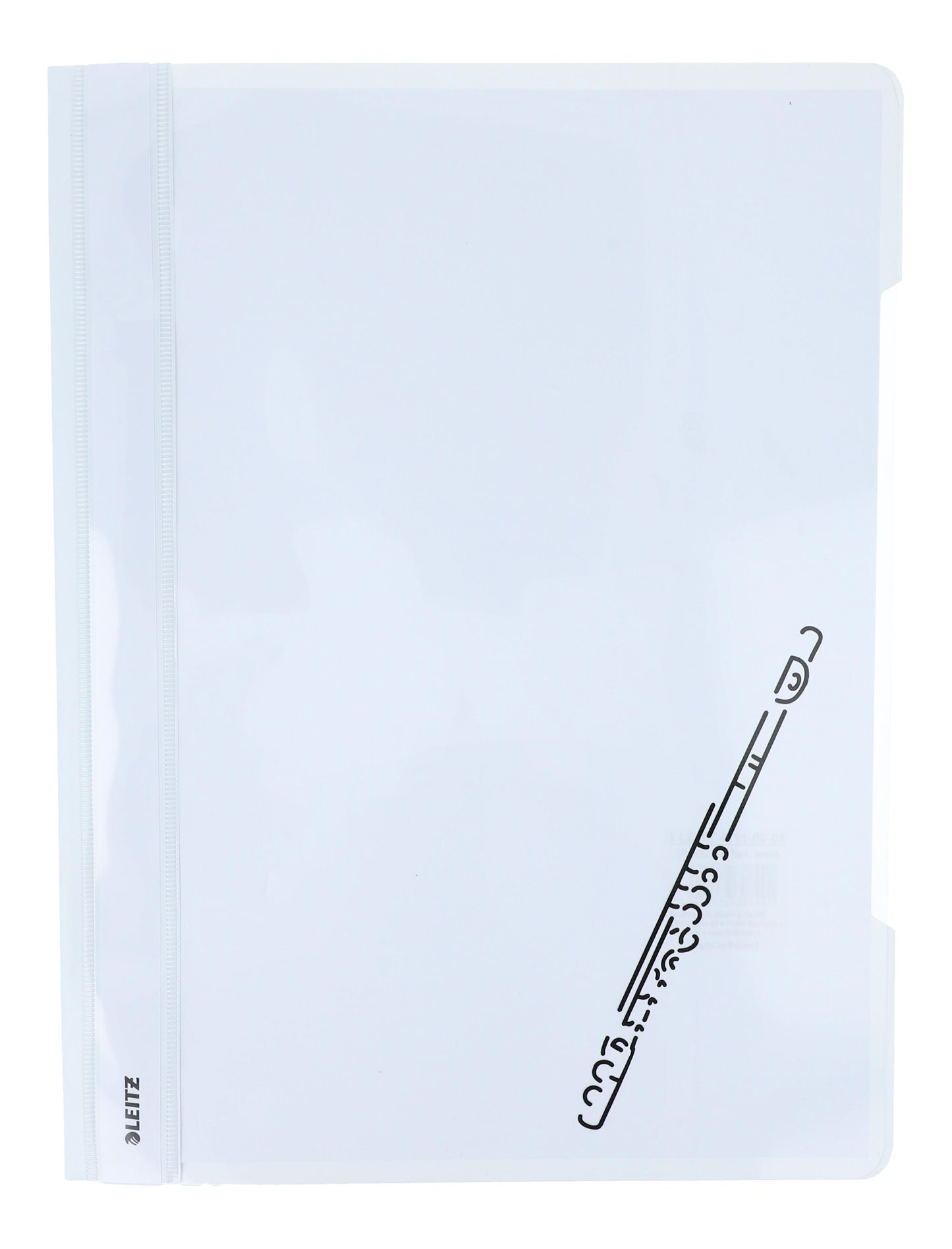 white folders with various instruments or musical notations