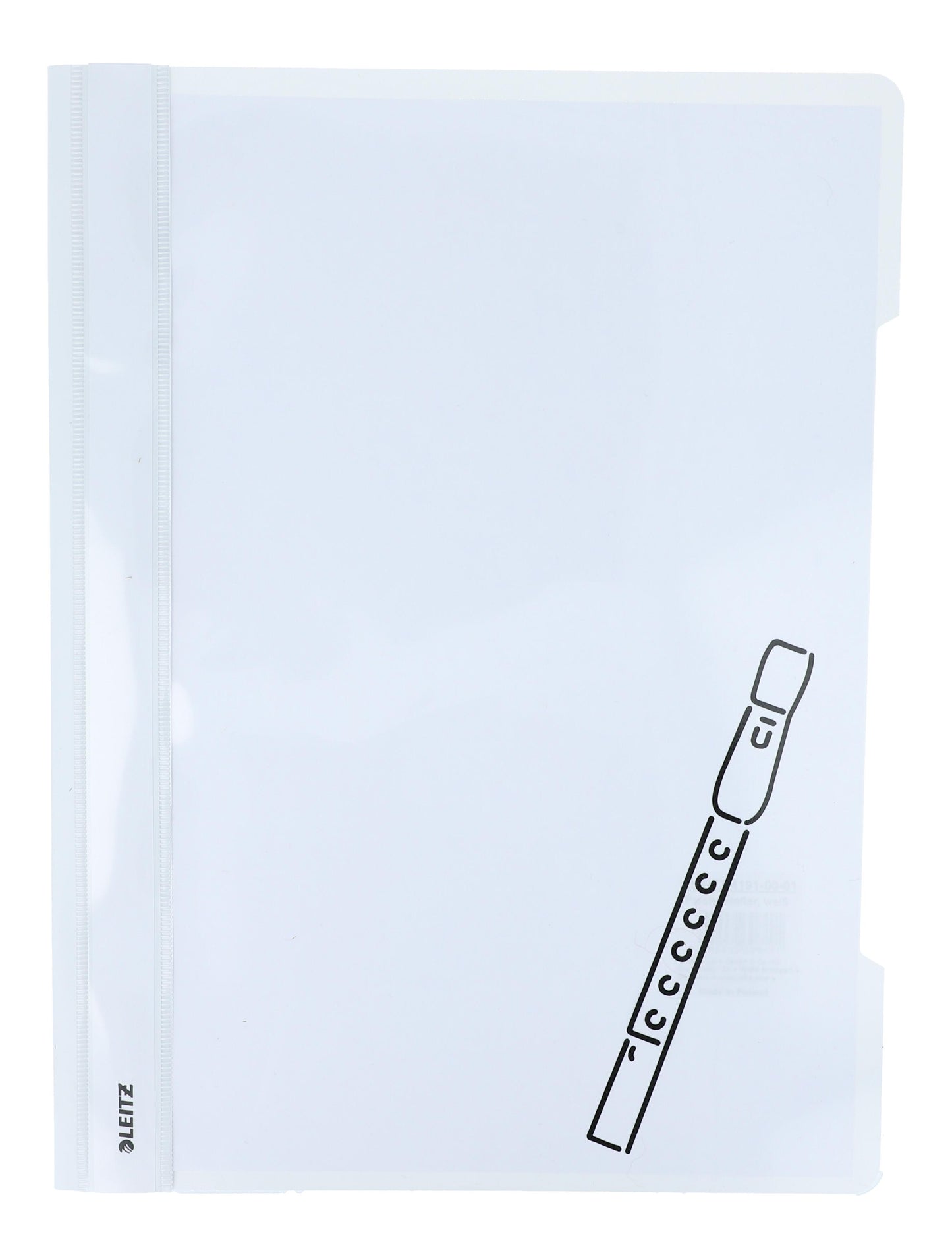 white folders with various instruments or musical notations