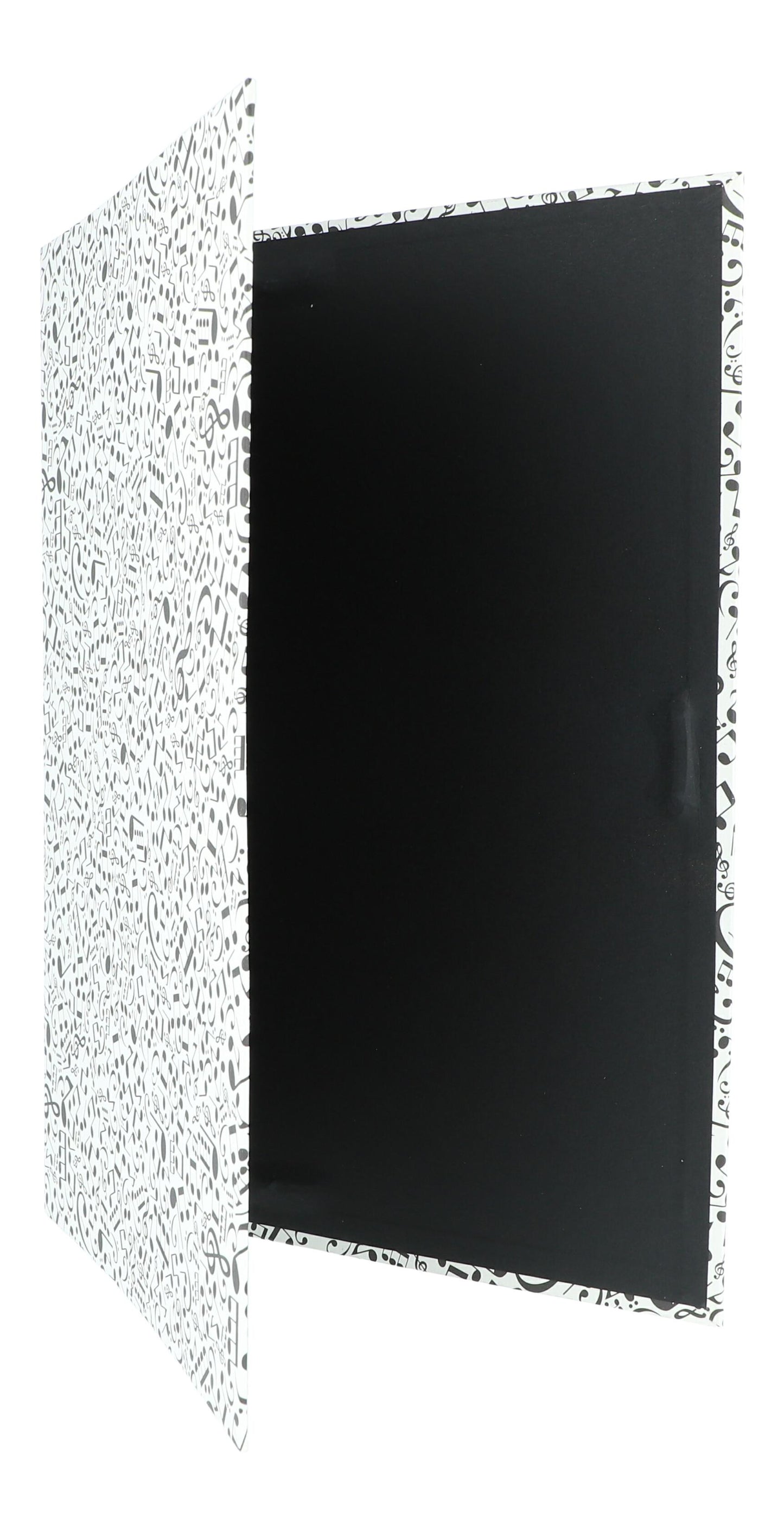 SWINGING folder with black notes and musical notations