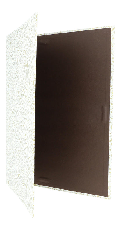 SWINGING folder with golden notes and musical notations